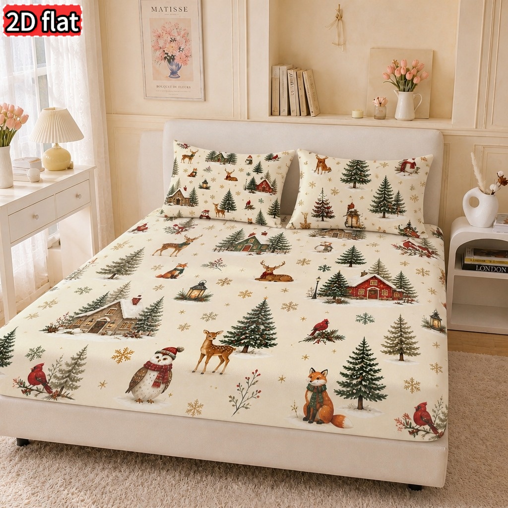 Hoeslakenset met print van bos - Baby Nursery Forest Theme recensie en prijs