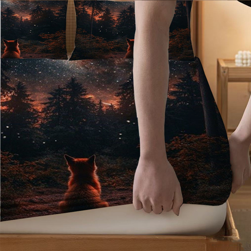 Forest Fox Kijkt naar de Sterr - Baby Nursery Forest Theme recensie en prijs