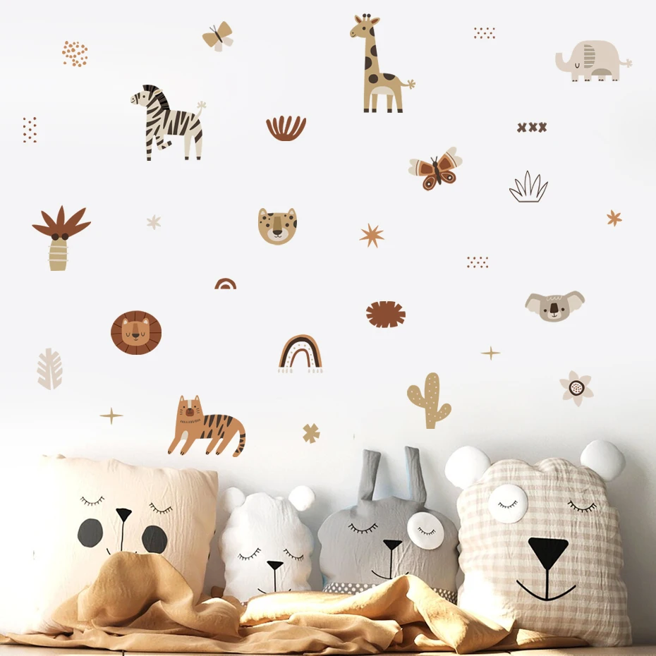 Cartoon Afrika Dieren Olifant  - Baby Nursery Labels recensie en prijs